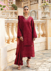 Gulaal Embroidered Lawn Unstitched 3 Piece Suit - GL24LL 07 AMELIE